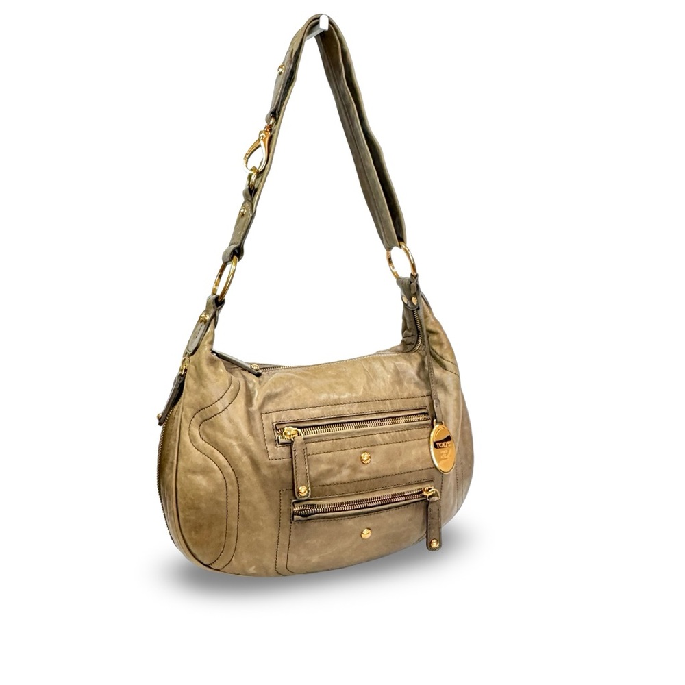 TOD'S Tan Leather Shoulder Bag - Picture 2 of 14